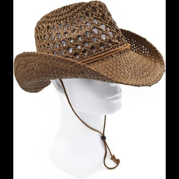 Melesh Adult Sun Straw Western Cowboy Hat main image 6